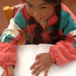 Girl in school - Peru